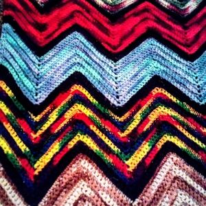Exquisite Handmade Crocheted cozy throw blanket!